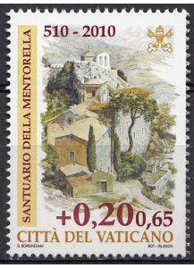 2010 Vaticano 1500 Anni Santuario Della Mentorella 1 Valore Sassone 1521